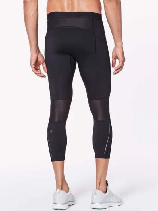lululemon athletica Other - NWOT -Lululemon Men’s Surge Light 3/4 Tight 25’´ Black Reflective Accent Size L